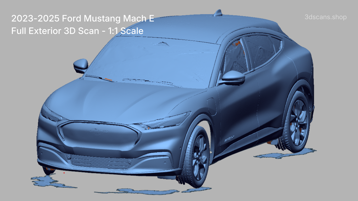 2023-2025 Ford Mustang Mach E – High-Accuracy Automotive 3D Scan (STL)
