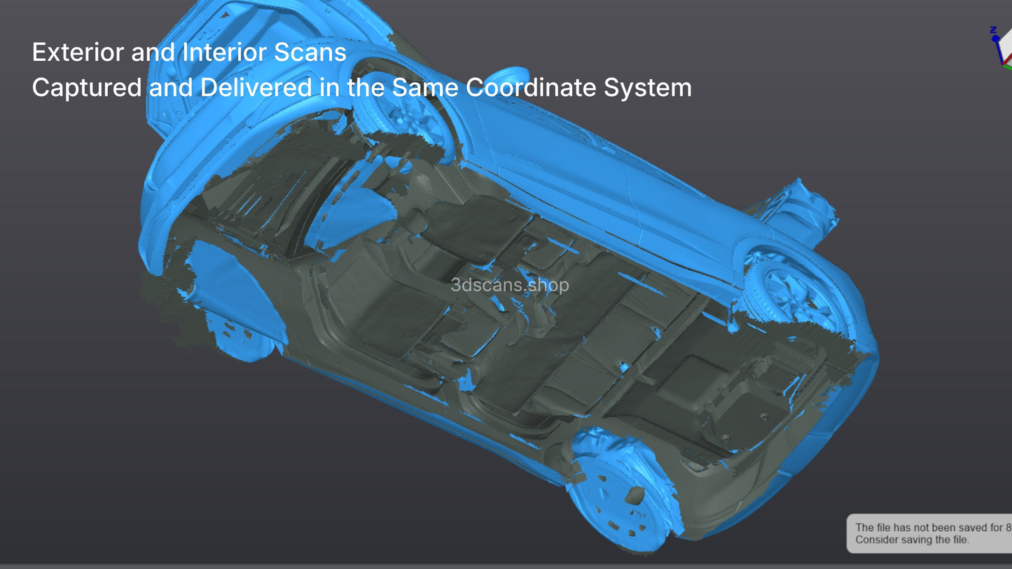2023-2025 Ford Mustang Mach E – High-Accuracy Automotive 3D Scan (STL)