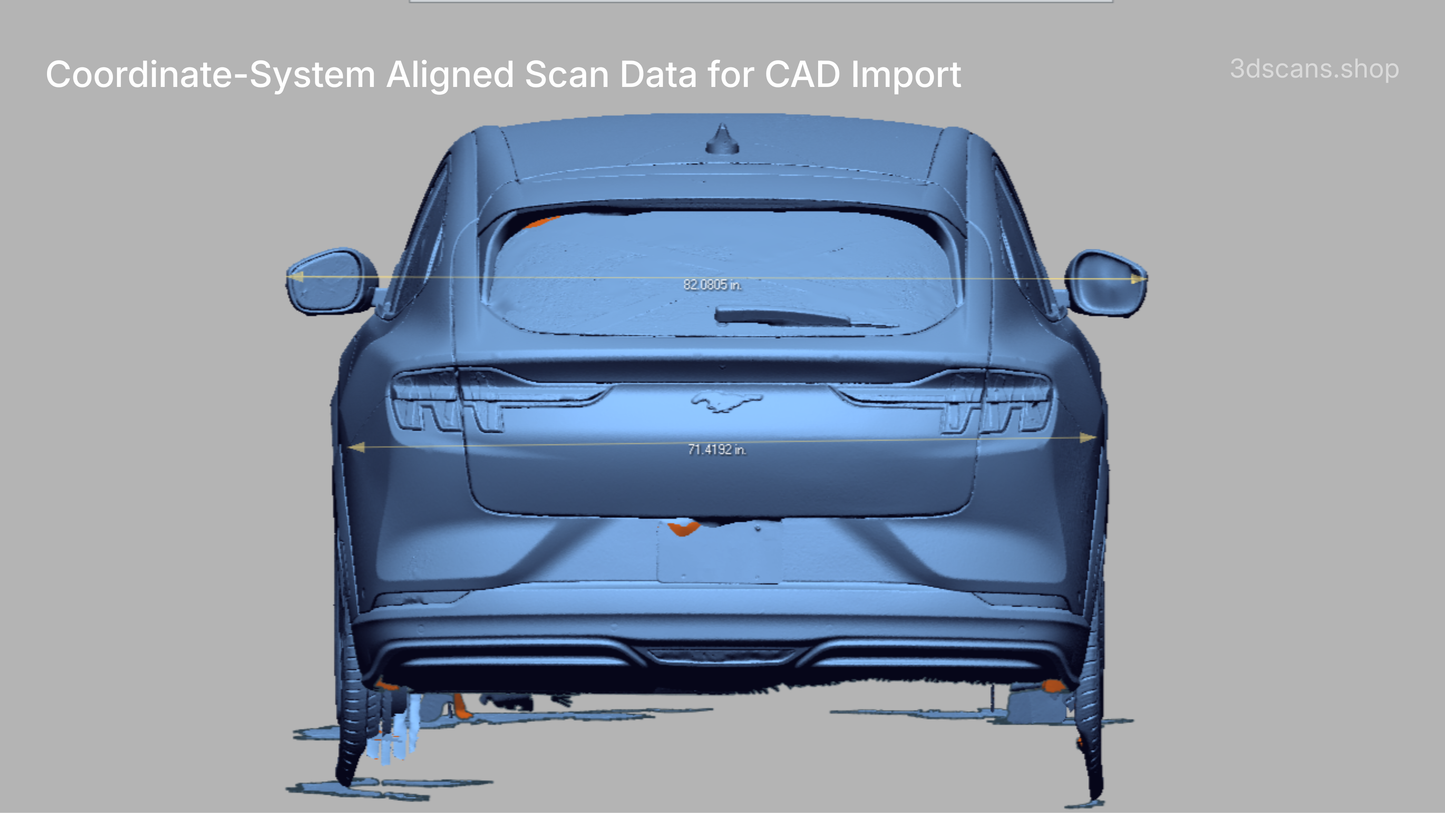 2023-2025 Ford Mustang Mach E – High-Accuracy Automotive 3D Scan (STL)