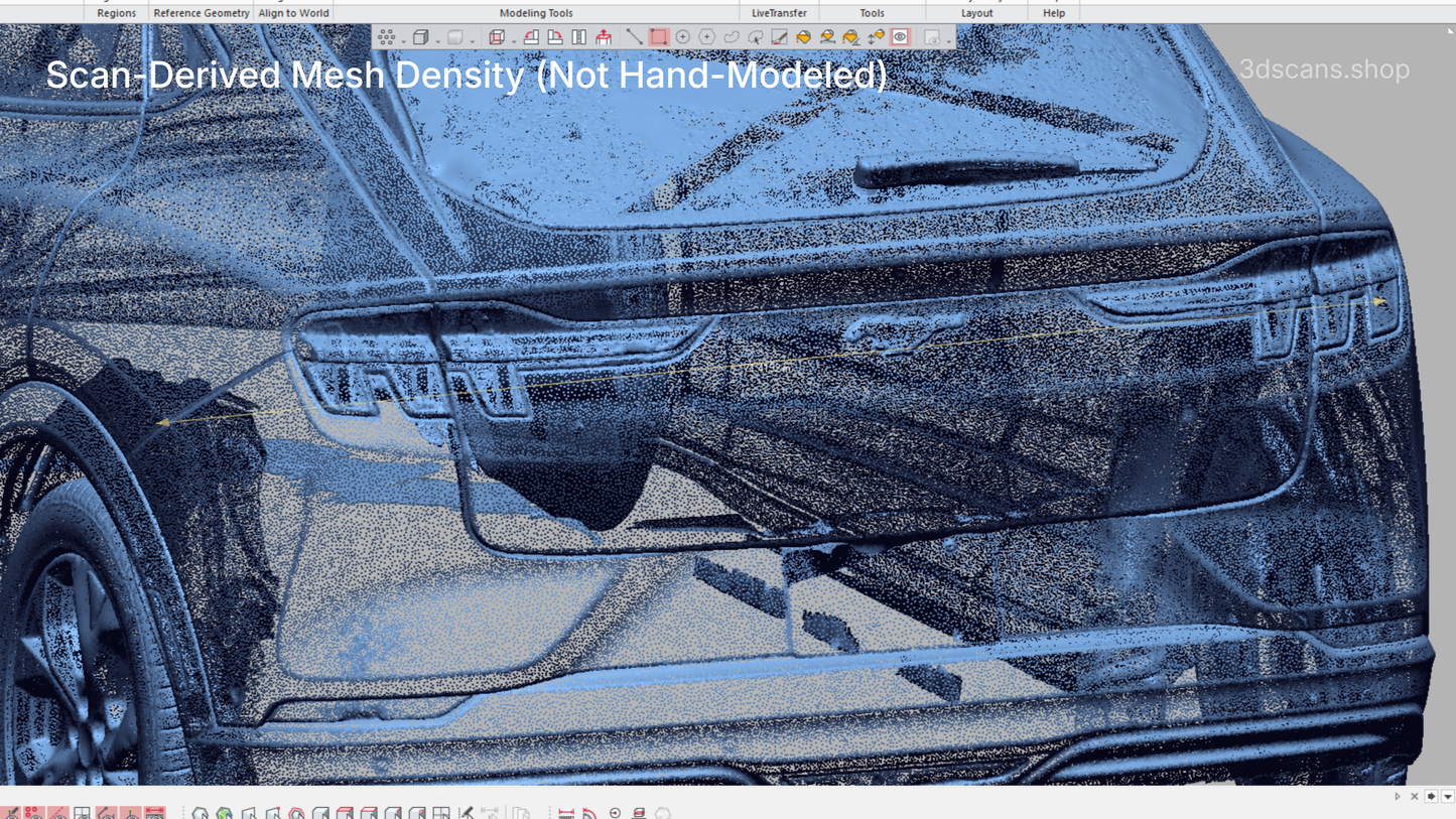 2023-2025 Ford Mustang Mach E – High-Accuracy Automotive 3D Scan (STL)