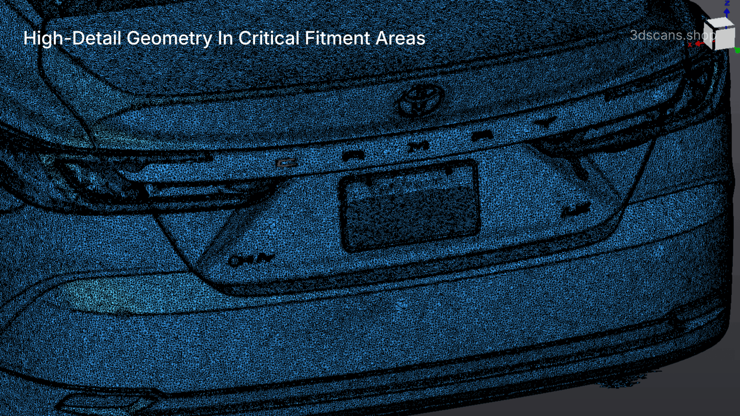 2025-2026 Toyota Camry – High-Accuracy Automotive 3D Scan (STL)
